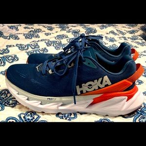 HOKA One One Elevon 2 - Size 6.5 in Moroccan Blue/Hot Coral